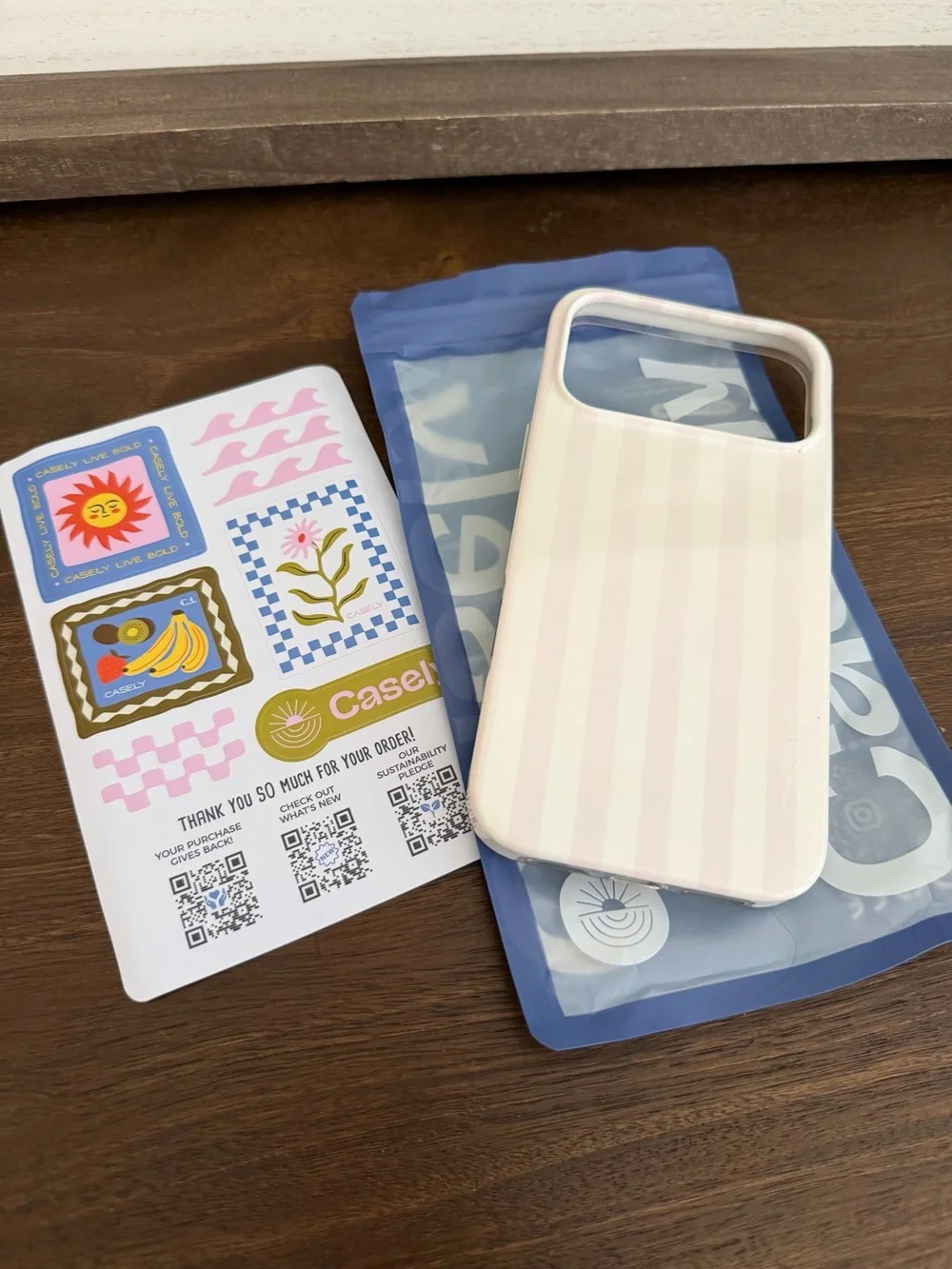 Casely Pink Stripes Sunday Best Case 17 Pro Max iPhone case